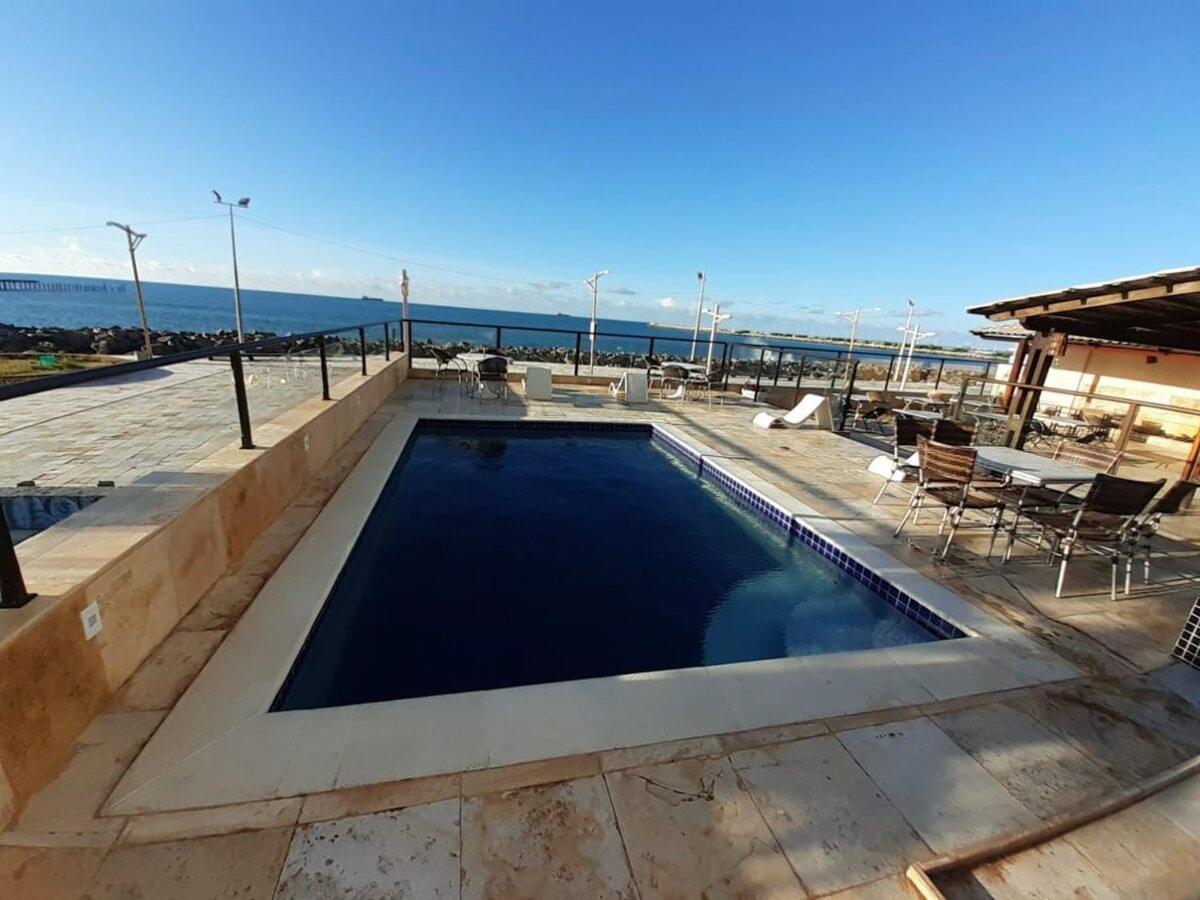 605 Flat Mobiliado Com Vista Lateral Mar Na Praia De Iracema Com Ventilador Fortaleza  Exterior photo